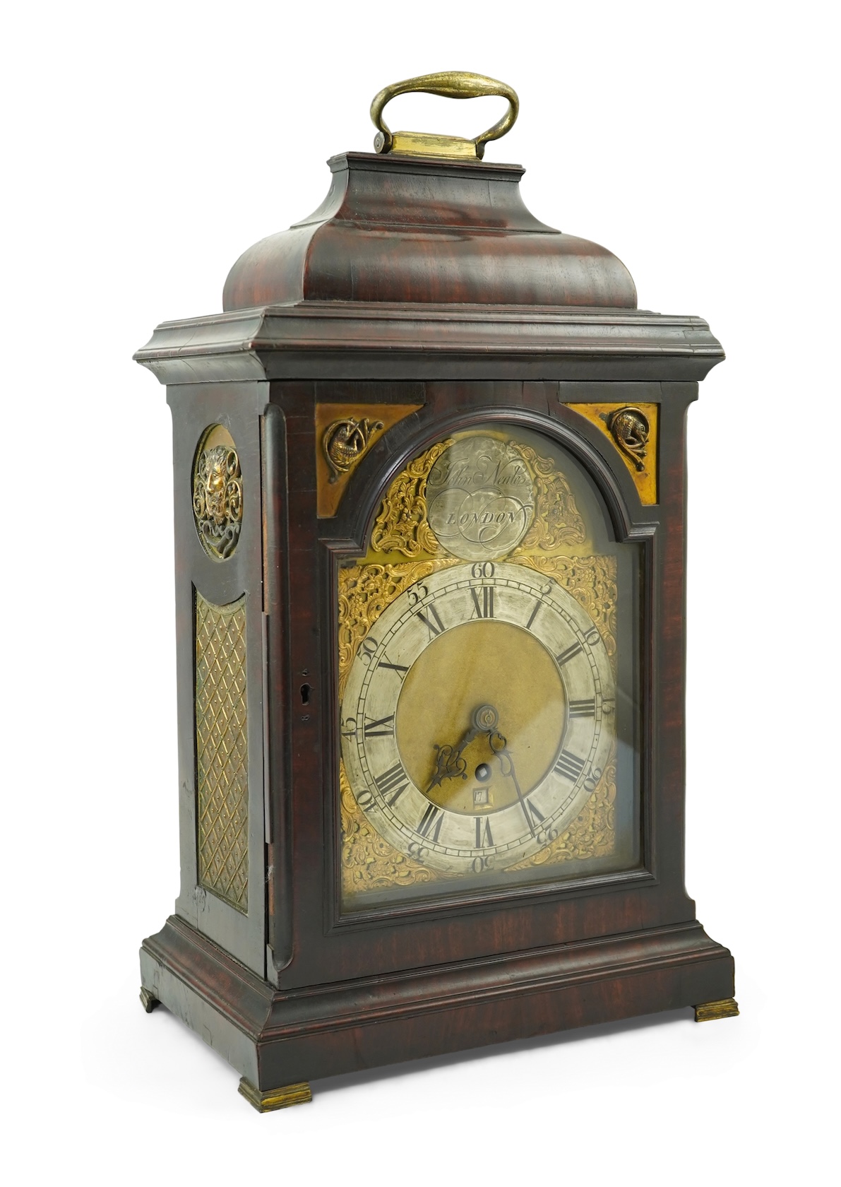 A George III mahogany bracket timepiece by John Neale, London